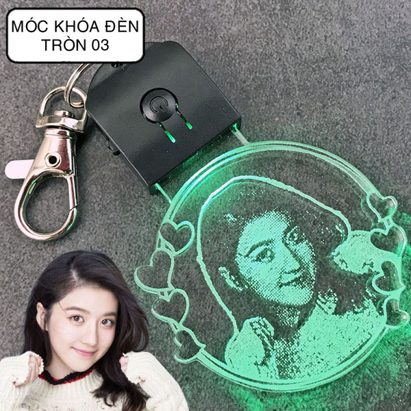 móc khóa đèn led