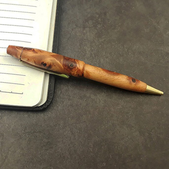 Bút gỗ huyết long - bút xoay BG11B