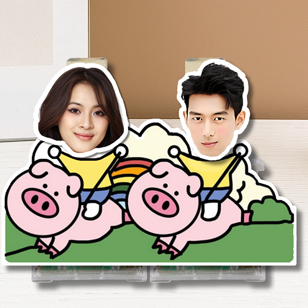 Standee lắc đầu - mẫu 2 người